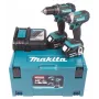 Makita set de taladro atornillador a batería, 18V, DLX2127MJ