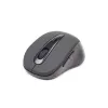 Ratón óptico inalámbrico Bluetooth GEMBIRD MUSWB2 — para diestros, 1600 DPI, 6 botones, negro/gris, pilas AAA