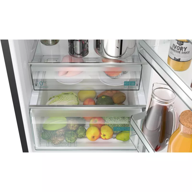 Siemens iQ300 KG39NXXCF frigorífico-congelador combinado independiente 363 L negro