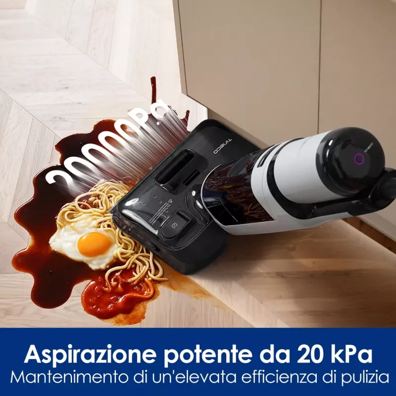 Limpiador de suelos inalámbrico Tineco Floor One i5 Stretch Plus – fregona ligera de húmedo y seco en posición vertical