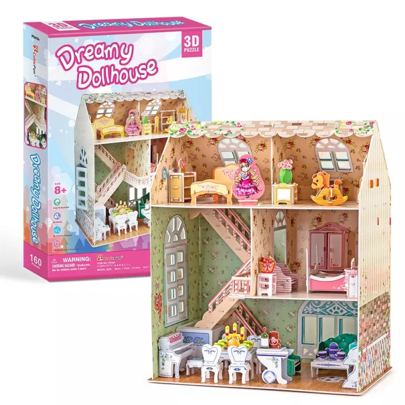 Maqueta de casa de muñecas CubicFun P645H — montaje 3D de papel/cartón, Dreamy