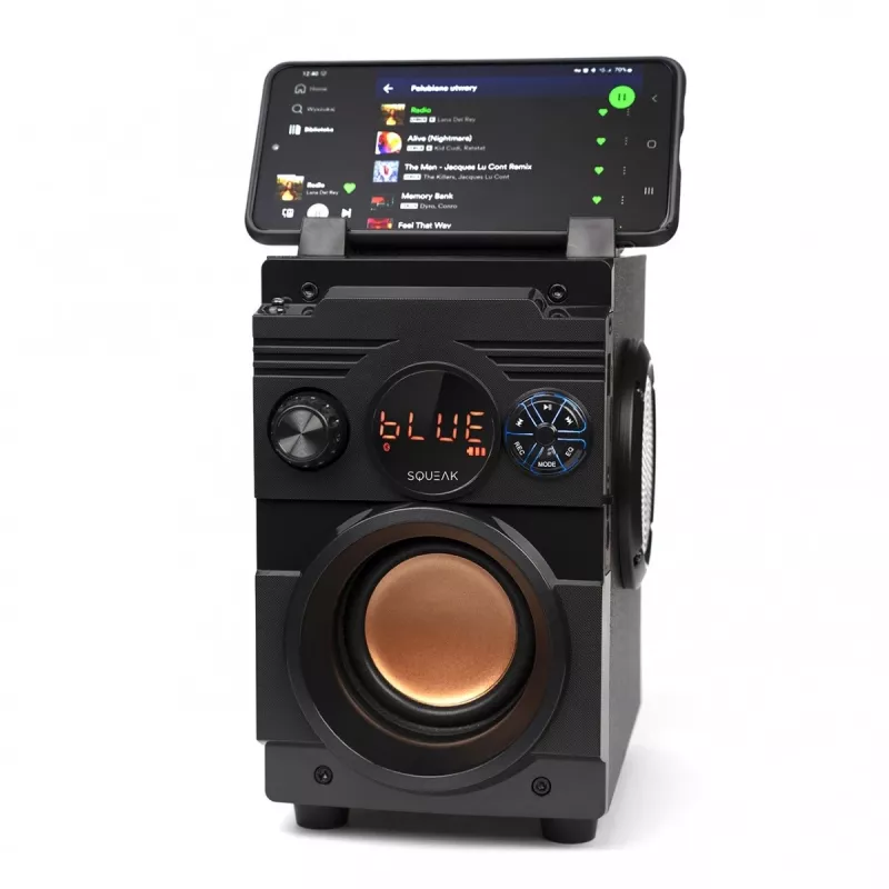 Squeak Bassblaster Altavoz Bluetooth 5.1, radio FM, reproductor MP3 SQ1001