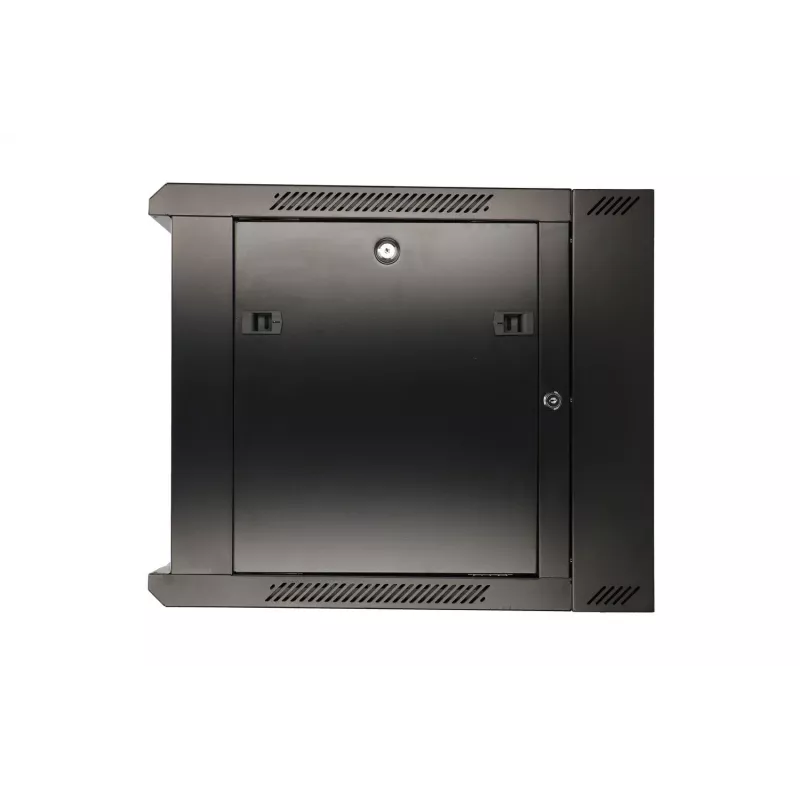 Extralink Caja rackmount 9U 600x600 AZH negro montada en pared, tipo oscilante
