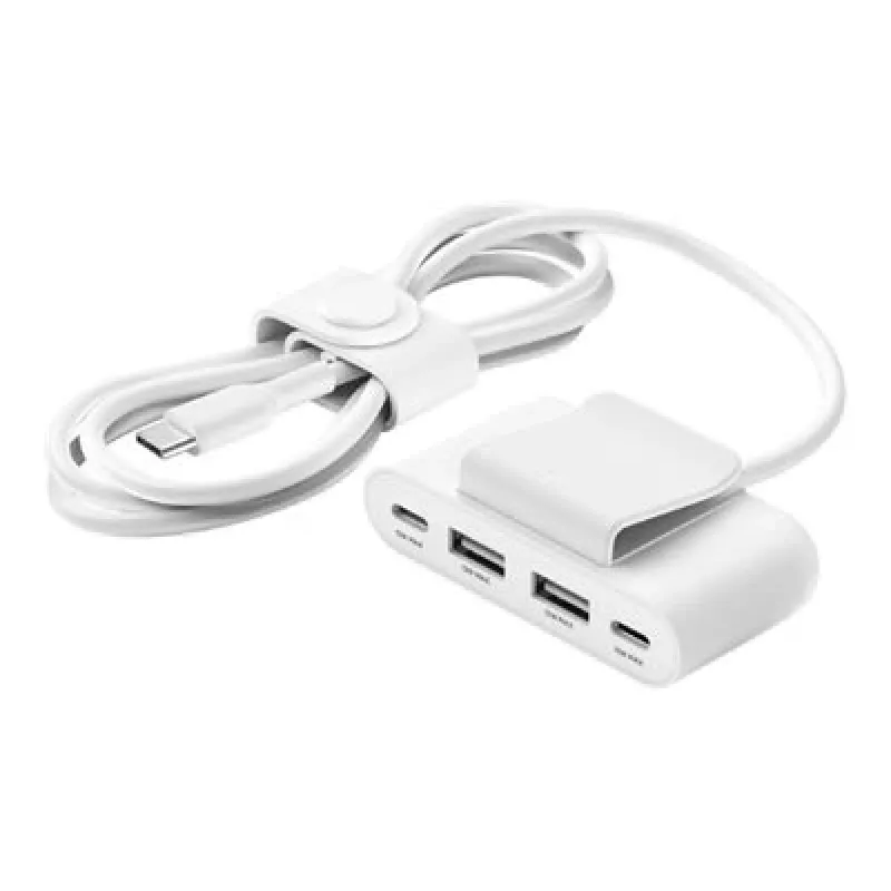 Hub USB Type-C Belkin BUZ001bt2MWHB7 2 m blanco