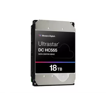 WD Ultrastar DC HC555 - Disco duro - Centro de datos - 18TB - Interno - 3,5 (8,9 cm) - SAS 12Gb/s - 7200 rpm - Búfer: 512MB (0B47747)