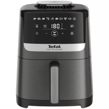 Freidora de aire Tefal Easy Fry Silence EY551HE0 individual 5 L de pie negra, gris, acero inoxidable