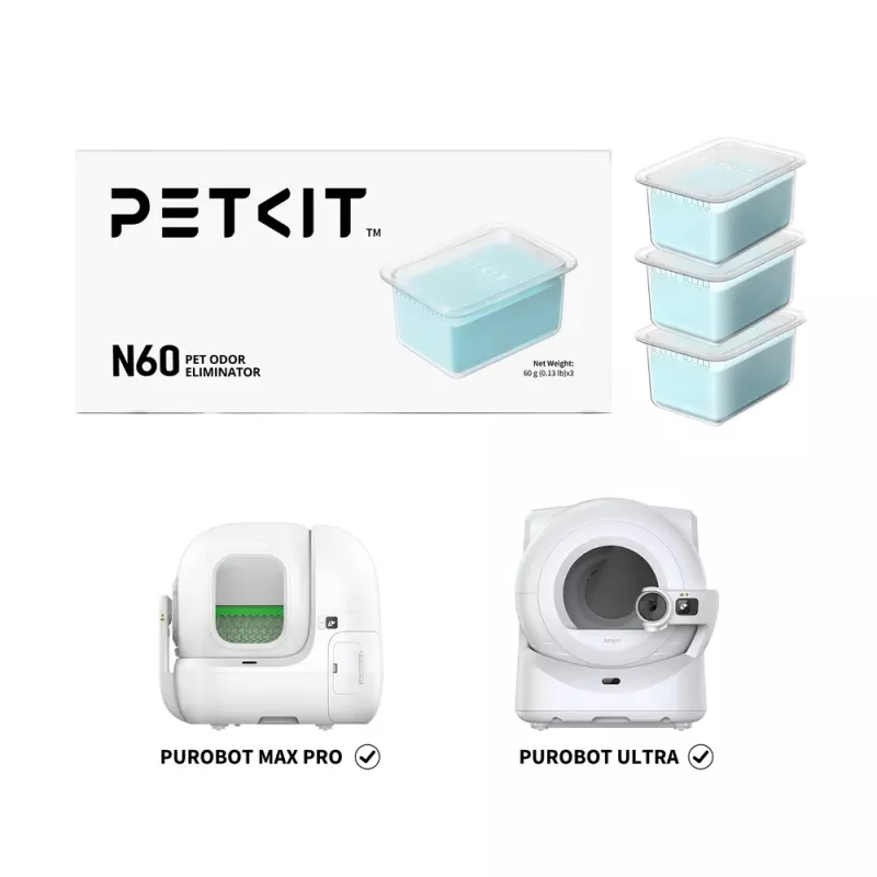 Arenero para gatos Petkit Purobot Ultra Ambientador N60 3 piezas (P9224)