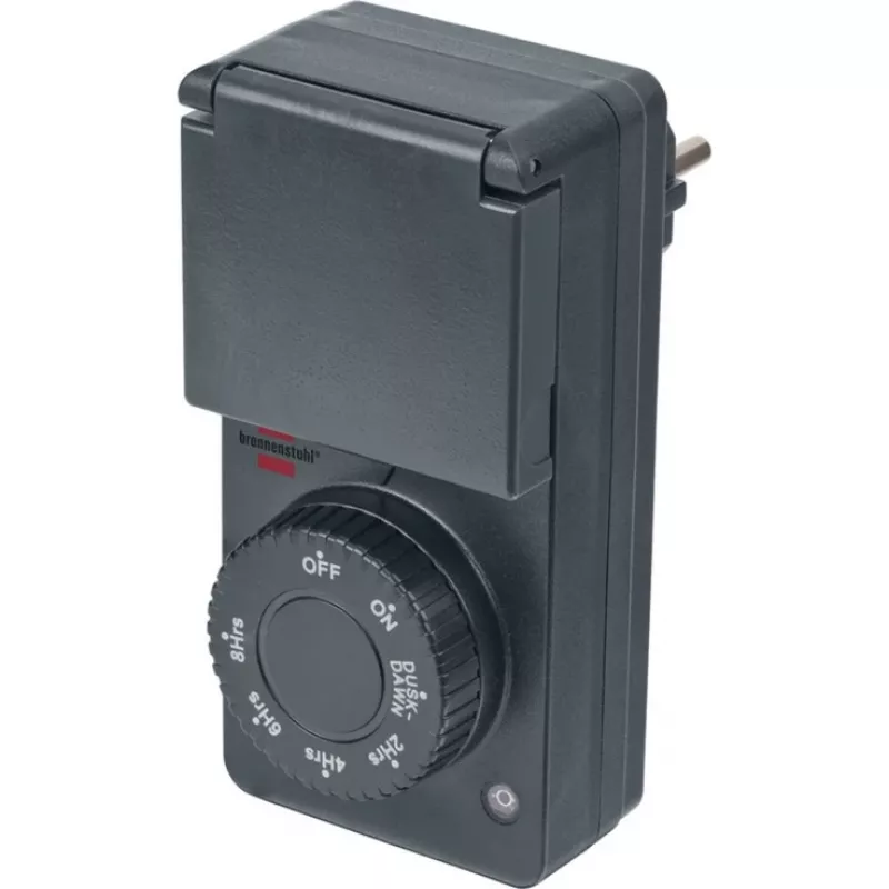 Temporizador con sensor de crepúsculo DDT IP 44 antracita
