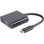 Adaptador gráfico USB ShiverPeaks BS14-05001 USB 3.2 Gen 1 Type-C negro
