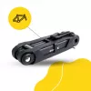 Candado de bicicleta plegable MANTA XR00FL01 – diseño segmentado para montaje en el cuadro