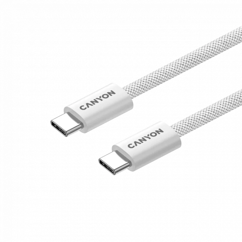 CANYON Cable OnWire 60MG C-C 60W magnético trenzado 1m blanco