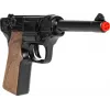 Revólver de policía de juguete de metal Gonher 8 disparos, construcción de metal, modelo 258441