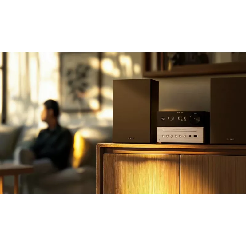 Philips TAM3205M2 sistema de audio doméstico microsistema de audio doméstico 20 W negro, plata