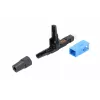 Conector rápido de fibra óptica Extralink SC/UPC macho, pack individual, negro o azul