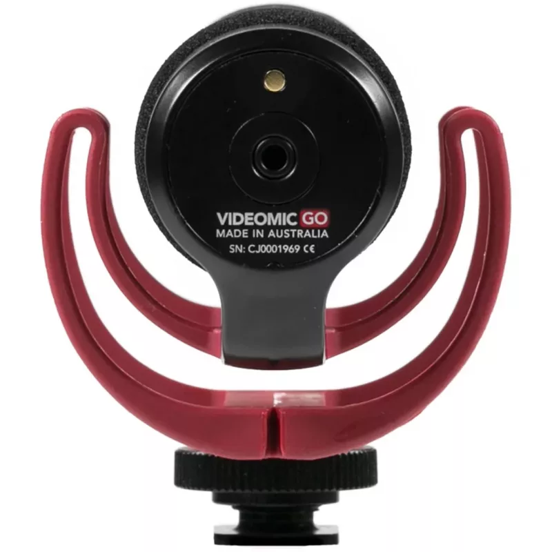 VideoMic GO, micrófono negro/rojo