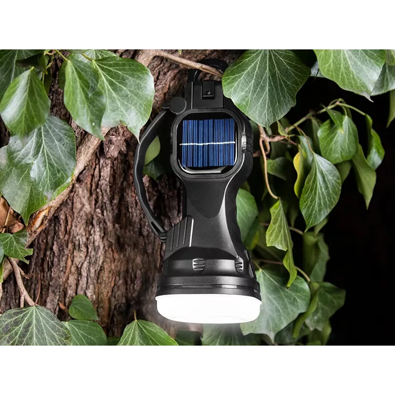 Linterna TRACER Camping Torch 47140 solar recargable, resistente al agua