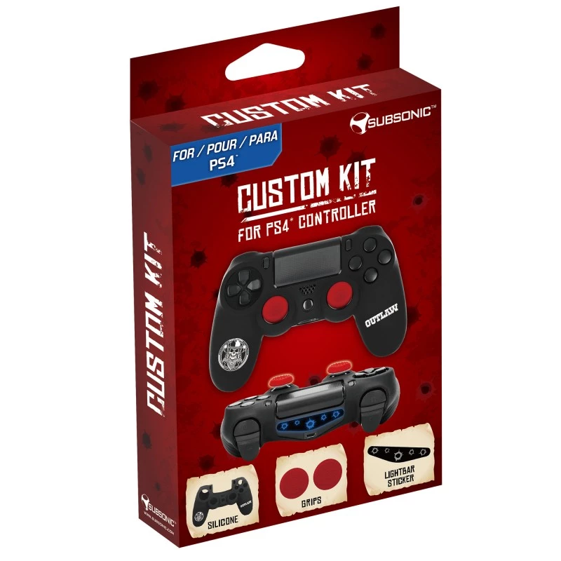 Kit de mando gaming SUBSONIC SA5511 para PS4 con diseño ergonómico e instalación sencilla
