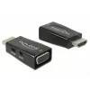 Adaptador DeLOCK 65901 HDMI A a VGA y audio de 3,5 mm negro