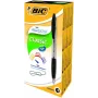 Bolígrafo BIC ATLANTIS REFRSH 1,0 mm negro, caja 12 uds. 136717