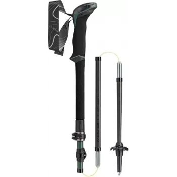 Bastones de trekking Leki TR Makalu FX ajustables 110–130 cm, verdes