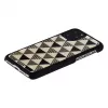 Funda para móvil iKins para iPhone 11 Pro – diseño piramidal negro