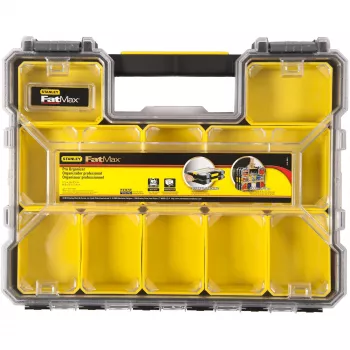 Stanley 1-97-519 caja de herramientas/pequeñas piezas negra, transparente, amarilla