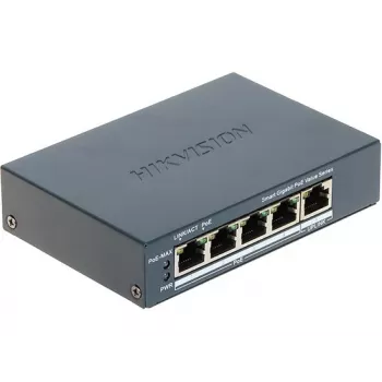 Hikvision DS-3E1505P-EI/M Switch de red gestionado Gigabit Ethernet (10/100/1000) Power over Ethernet (PoE) Gris