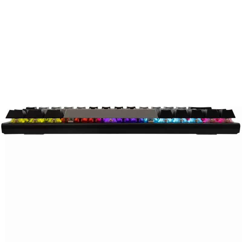 Teclado mecánico gaming White Shark Wakizashi GK-002721V2 — marco gris y negro, distribución US, switches azules