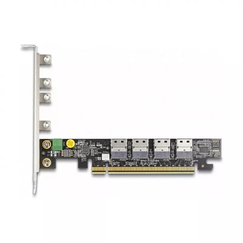 Tarjeta DeLOCK PCI Express x16 a 4 x internos SFF-8654 4i NVMe Bifurcation
