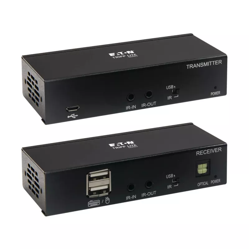 Kit extensor Eaton Tripp Lite Series USB-C a HDMI sobre Cat6 con soporte KVM, 4K 60Hz, 4:4:4, transmisor/receptor, USB, PoC, HDCP 2.2, hasta 70 m, TAA - extensión para vídeo