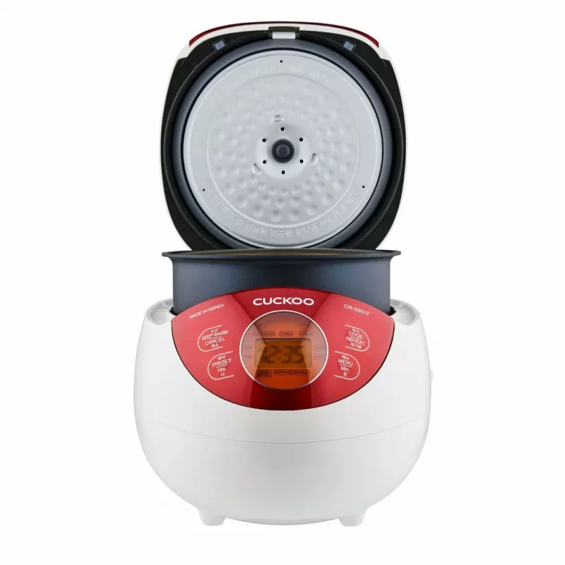 Olla arrocera Cuckoo CR-0351F RED 0,54 L 425 W roja, blanca