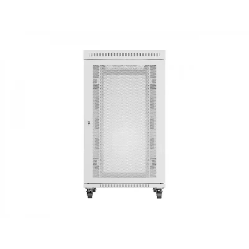 ARMARIO RACK DE SUELO 19 27U 800X1000 GRIS PUERTA PERFORADA LCD LANBERG (paquete plano)
