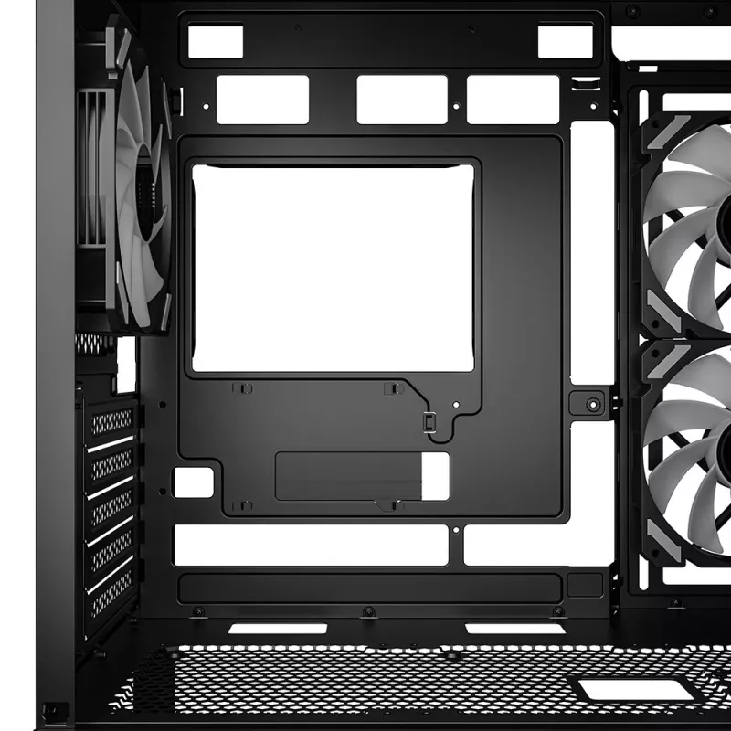 Sharkoon MK6 RGB Micro-ATX caja de PC, negra, cristal templado