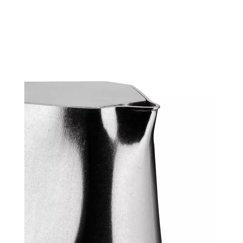 Cafetera espresso Alessi MT18/3 Ossidiana, acero inoxidable, aluminio, 3,5 x 18,5 x 40,5 cm