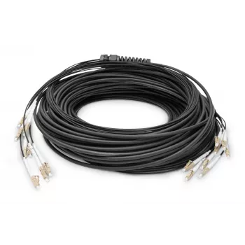 Cable breakout universal de fibra óptica Digitus preensamblado multimodo OM4 8 fibras LC/UPC 50 m