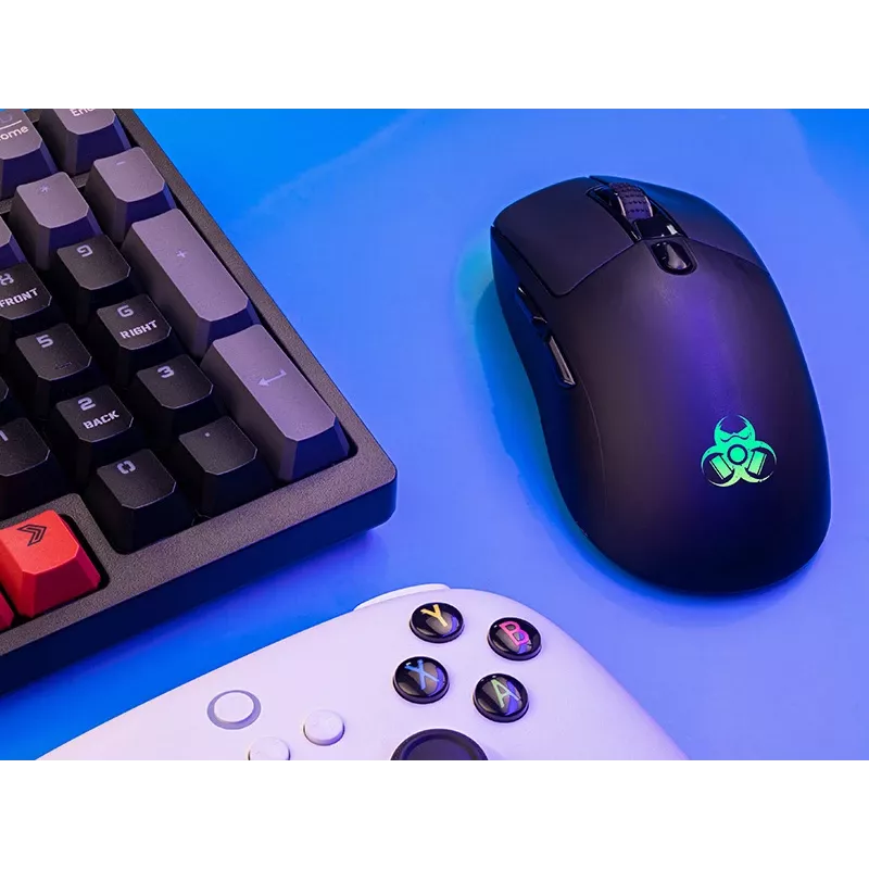 Tracer GameZone Thor RGB ratón gaming inalámbrico, 2,4 GHz + Bluetooth, 10000 DPI, negro