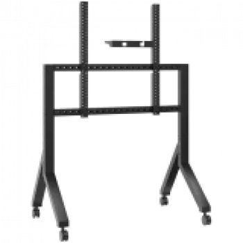 Soporte móvil para TV ONKRON TS2081-B para televisores de 70–110 pulgadas, negro, soporte de suelo de acero con ruedas, capacidad de carga 125 kg, VESA 200x200–1000x800