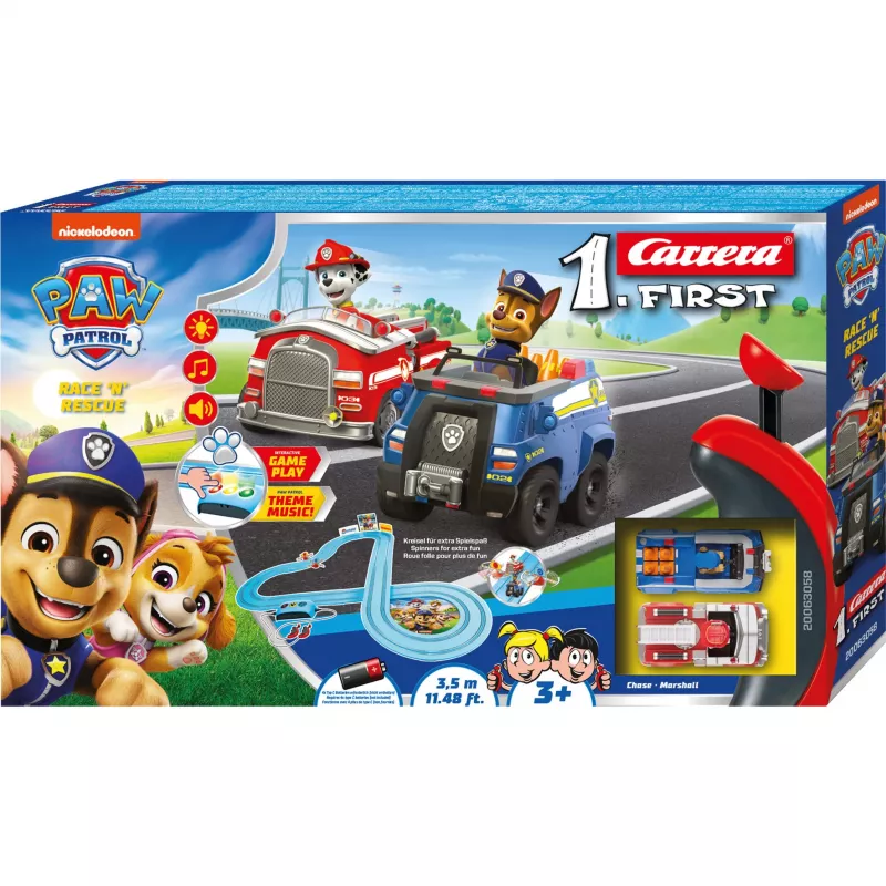 Carrera FIRST Paw Patrol Race 'N' Rescue set de pista de carreras 20063058, a partir de 3 años