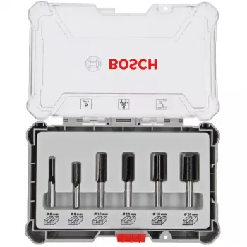Bosch 2607017466 juego de fresas para ranurar, 6 piezas