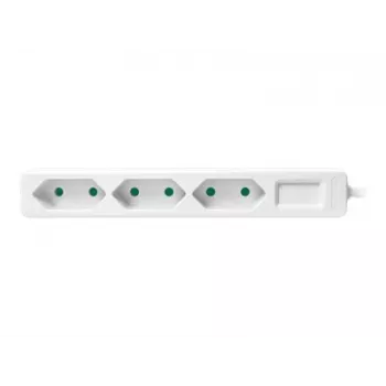Alargador de corriente LogiLink LPS229 1,5 m 3 salidas AC interior blanco