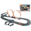 Pista de carreras de juguete mecánica Madej con dos loopings, set de pista portátil con coche looping