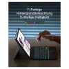Teclado inateck iPad 11 iPad Air 4.ª/5.ª gen. compatible QWERTZ lila