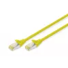 Cable de parcheo Digitus CAT 6A S/FTP DK-1644-A-0025/Y 0,25 m Amarillo