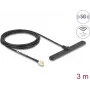 Antena de red omnidireccional DELOCK 96090 conector macho SMA 3 dBi 0,698–0,96 / 1,71–3,8 GHz 50 Ω polarización lineal vertical