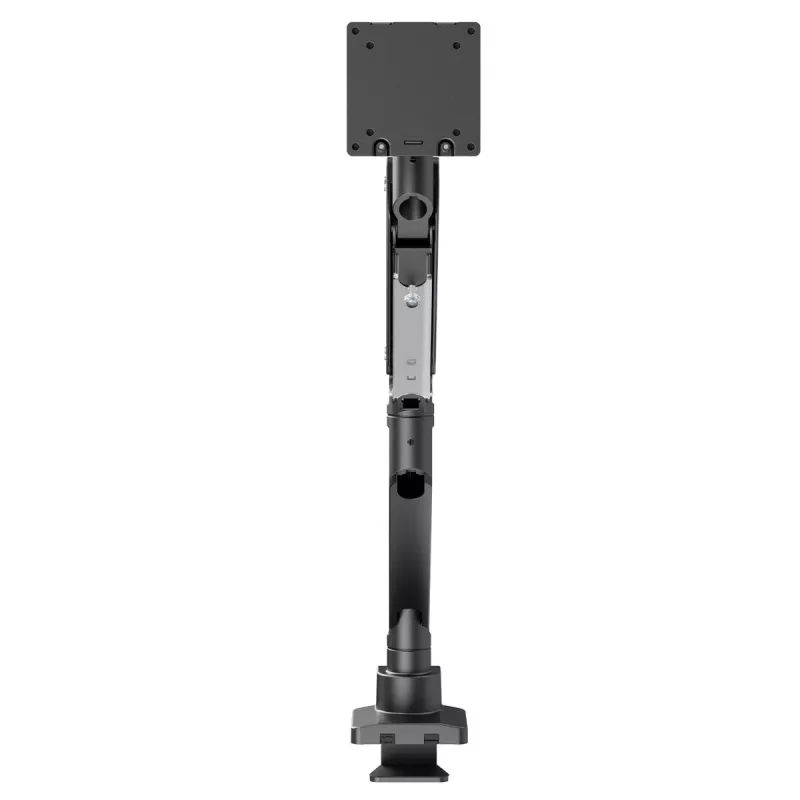 Maclean MC-968 Soporte de monitor de doble brazo con muelle de gas 17-57 27 kg Carga pesada Estable Totalmente articulado Soporte Máx VESA 200x200