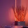 Guirnalda LED Twinkly TWD200STP-TEU tira multicolor para interior, 5 cm de separación, IP20, cable transparente