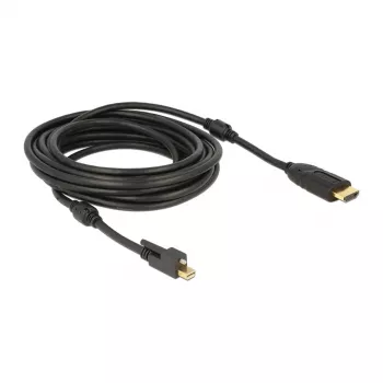 Adaptador de cable de vídeo DeLOCK 83732 Mini DisplayPort a HDMI 5 m negro