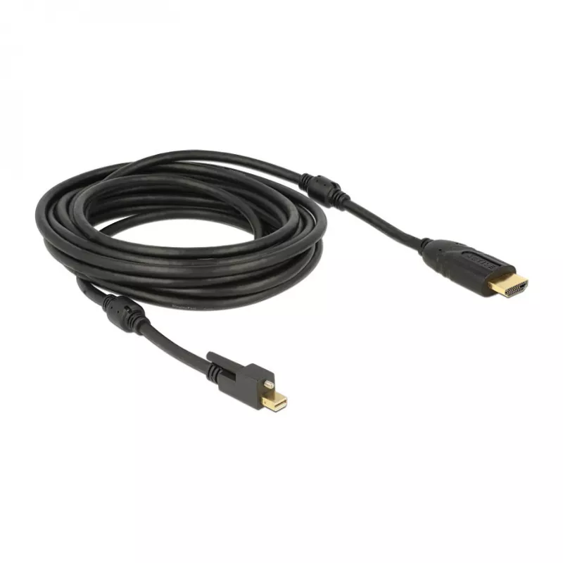 Adaptador de cable de vídeo DeLOCK 83732 Mini DisplayPort a HDMI 5 m negro