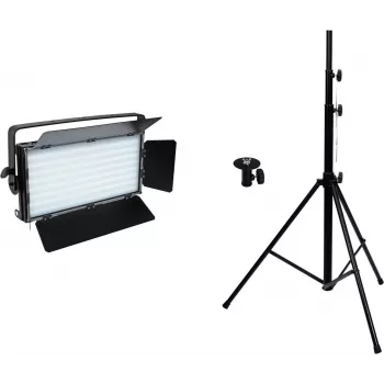 Set LED EUROLITE PLL-480 CW/WW con trípode – iluminación de escenario/ambiente, ajustable blanco frío y cálido