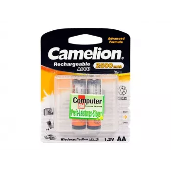 Baterías recargables Ni‑MH AA/HR6 CAMELION 2500 mAh, 2 unidades